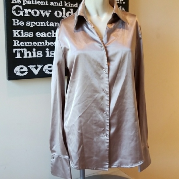 Jones New York Tops - 💋3/$24💋JONES NY SUIT SHIMMER BUTTON DOWN